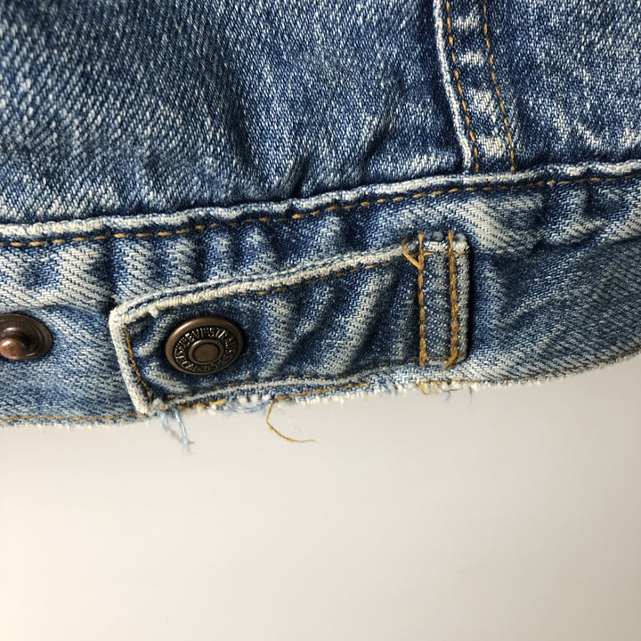 90'S Levi's 71500-0216 Denim Boa Jacket, Men's Size L, Vintage cotton blue type Vintage Second Hand