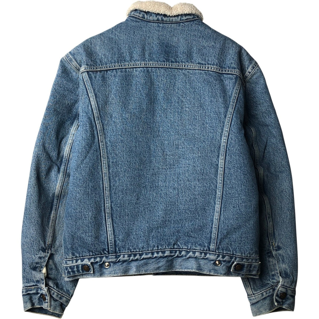 90'S Levi's 70603-0215 Euro Model Denim Boa Jacket, Made in Italy, Men's Size L, Vintage cotton blue type Vintage Second Hand