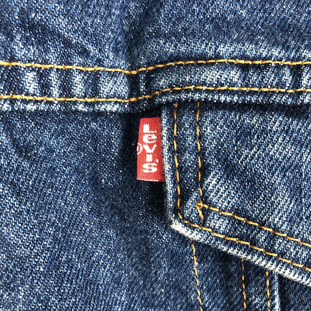 80s-90'S Levi's 70602-0216 Padded Denim Boa Jacket, Made in USA, Men's Size L (Equivalent), Vintage cotton blue type Vintage Second Hand