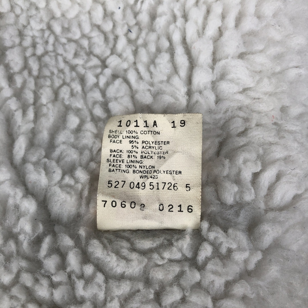 80s-90'S Levi's 70602-0216 Padded Denim Boa Jacket, Made in USA, Men's Size L (Equivalent), Vintage cotton blue type Vintage Second Hand