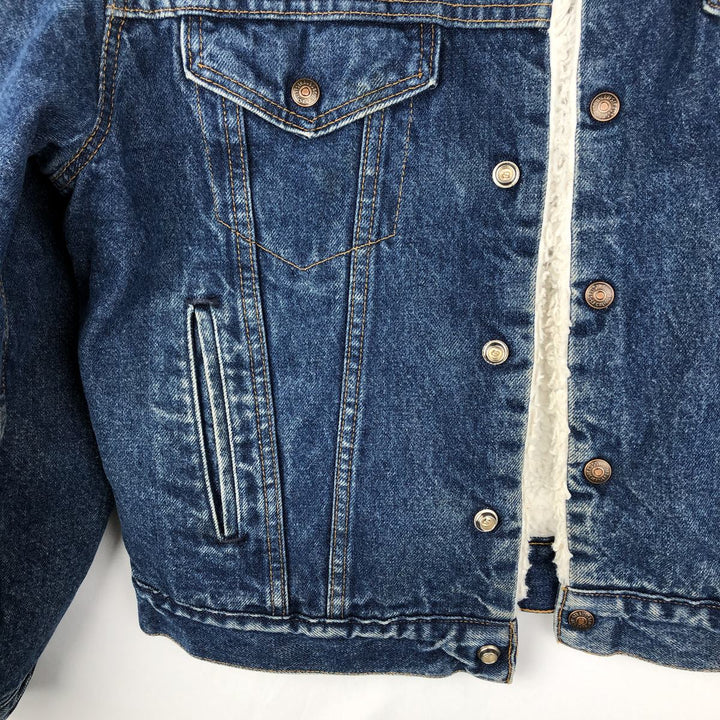 80s-90'S Levi's 70602-0216 Padded Denim Boa Jacket, Made in USA, Men's Size L (Equivalent), Vintage cotton blue type Vintage Second Hand