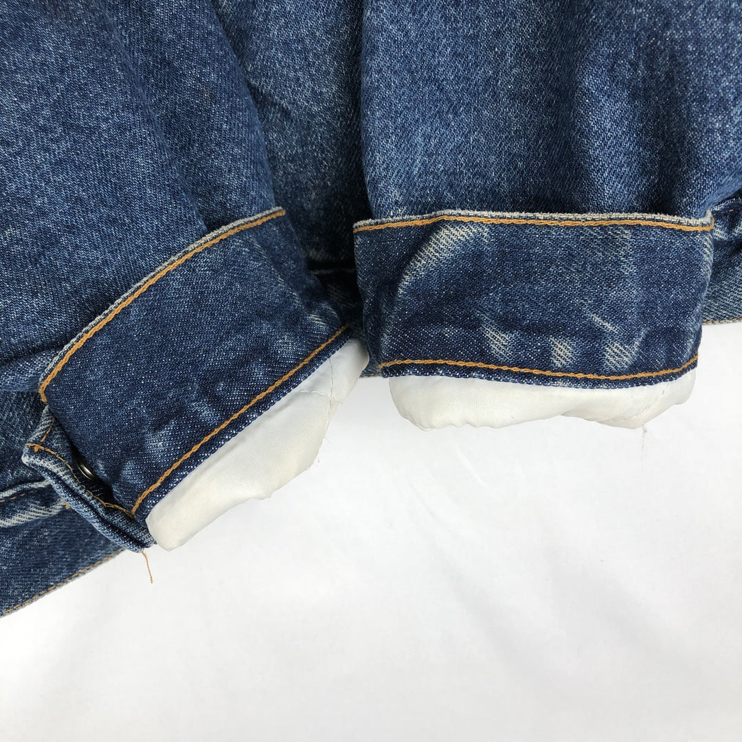 80s-90'S Levi's 70602-0216 Padded Denim Boa Jacket, Made in USA, Men's Size L (Equivalent), Vintage cotton blue type Vintage Second Hand
