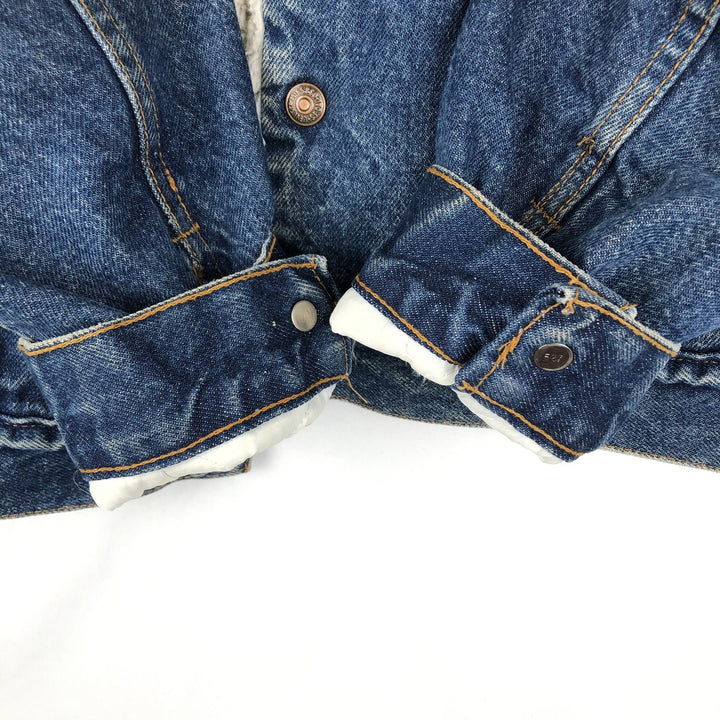 80s-90'S Levi's 70602-0216 Padded Denim Boa Jacket, Made in USA, Men's Size L (Equivalent), Vintage cotton blue type Vintage Second Hand