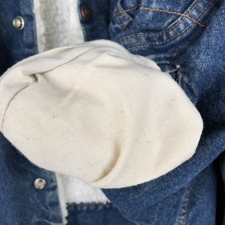 80s-90'S Levi's 70602-0216 Padded Denim Boa Jacket, Made in USA, Men's Size L (Equivalent), Vintage cotton blue type Vintage Second Hand