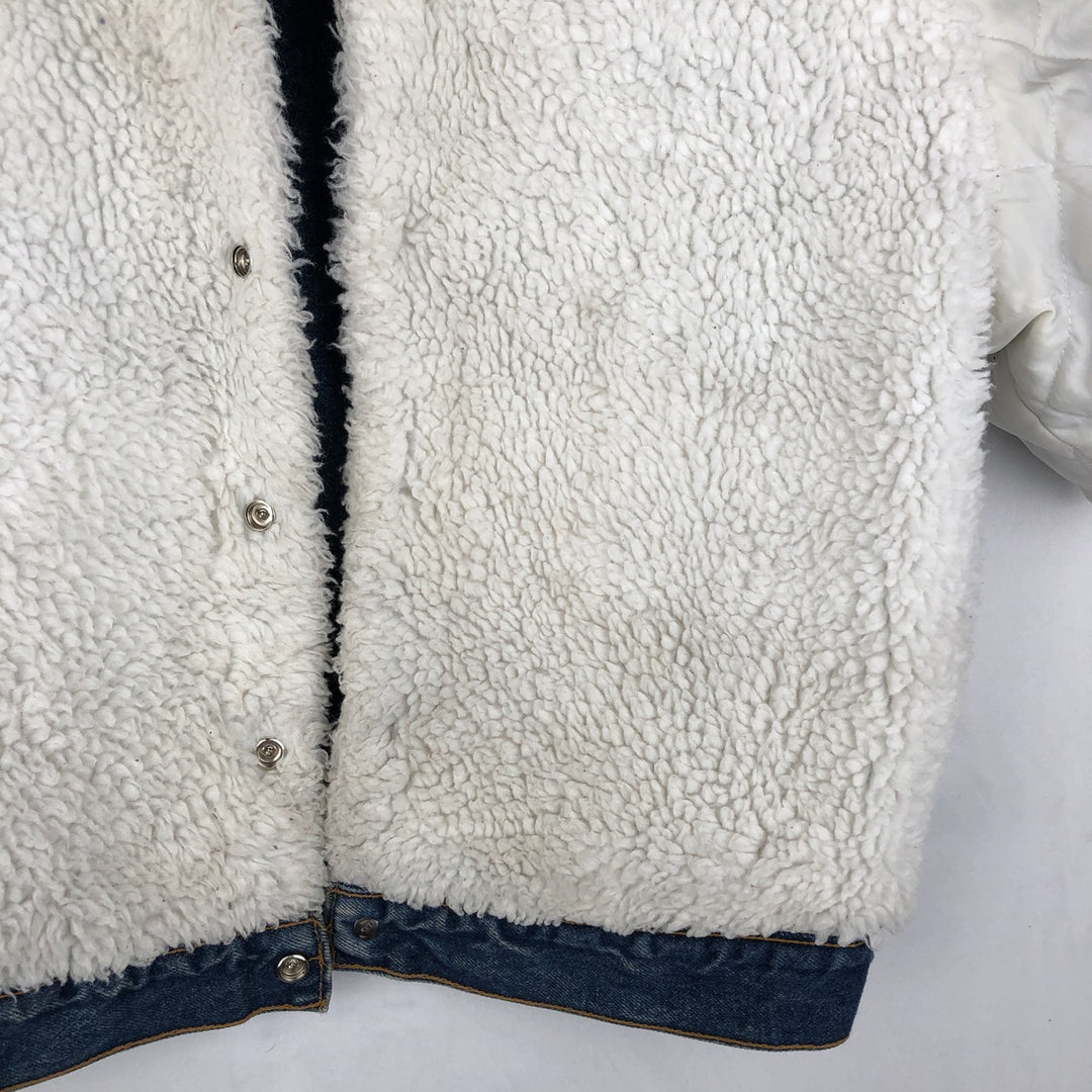 80s-90'S Levi's 70602-0216 Padded Denim Boa Jacket, Made in USA, Men's Size L (Equivalent), Vintage cotton blue type Vintage Second Hand
