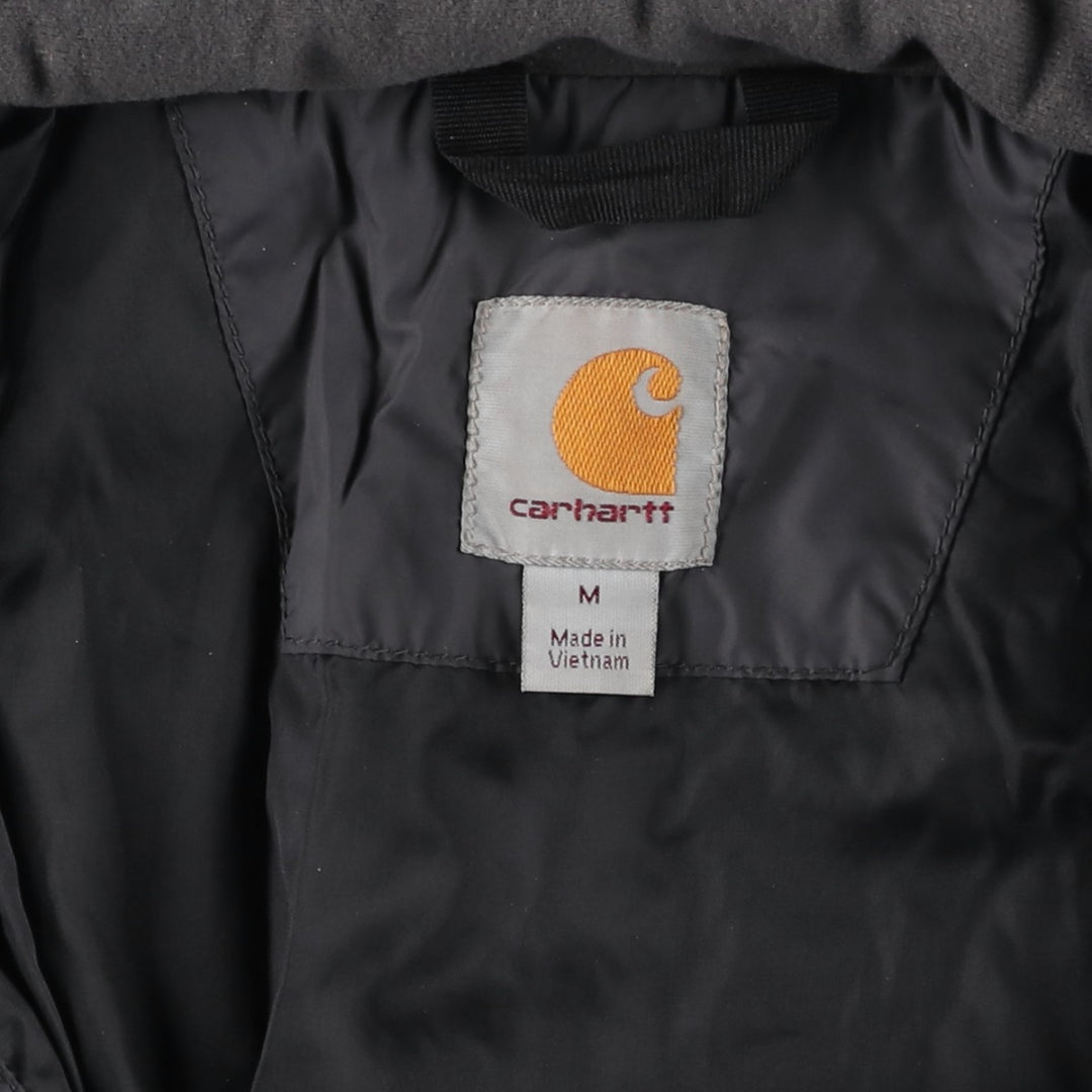 Carhartt padded puffer jacket, men's size M Nylon gray type Vintage Second Hand
