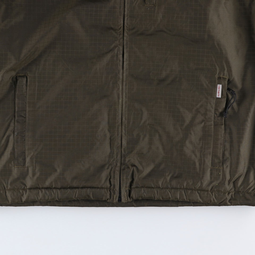 Carhartt padded puffer jacket, men's size M Nylon Khaki type Vintage Second Hand