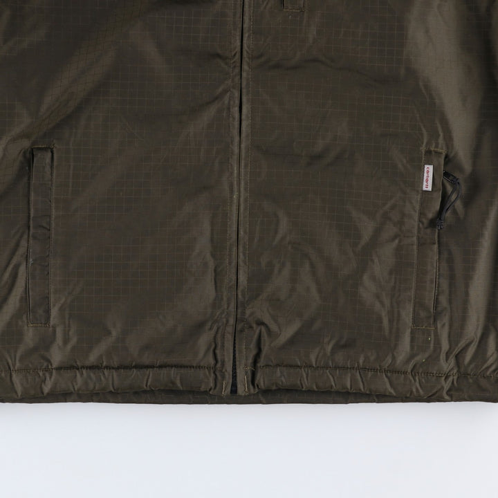 Carhartt padded puffer jacket, men's size M Nylon Khaki type Vintage Second Hand
