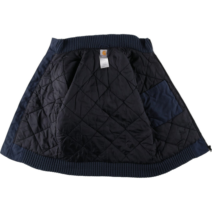 Carhartt padded puffer jacket, men's size S (approx.) Nylon navy blue type Vintage Second Hand