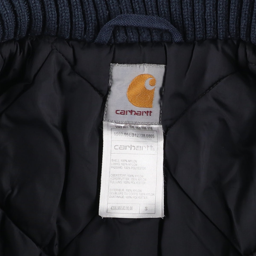 Carhartt padded puffer jacket, men's size S (approx.) Nylon navy blue type Vintage Second Hand