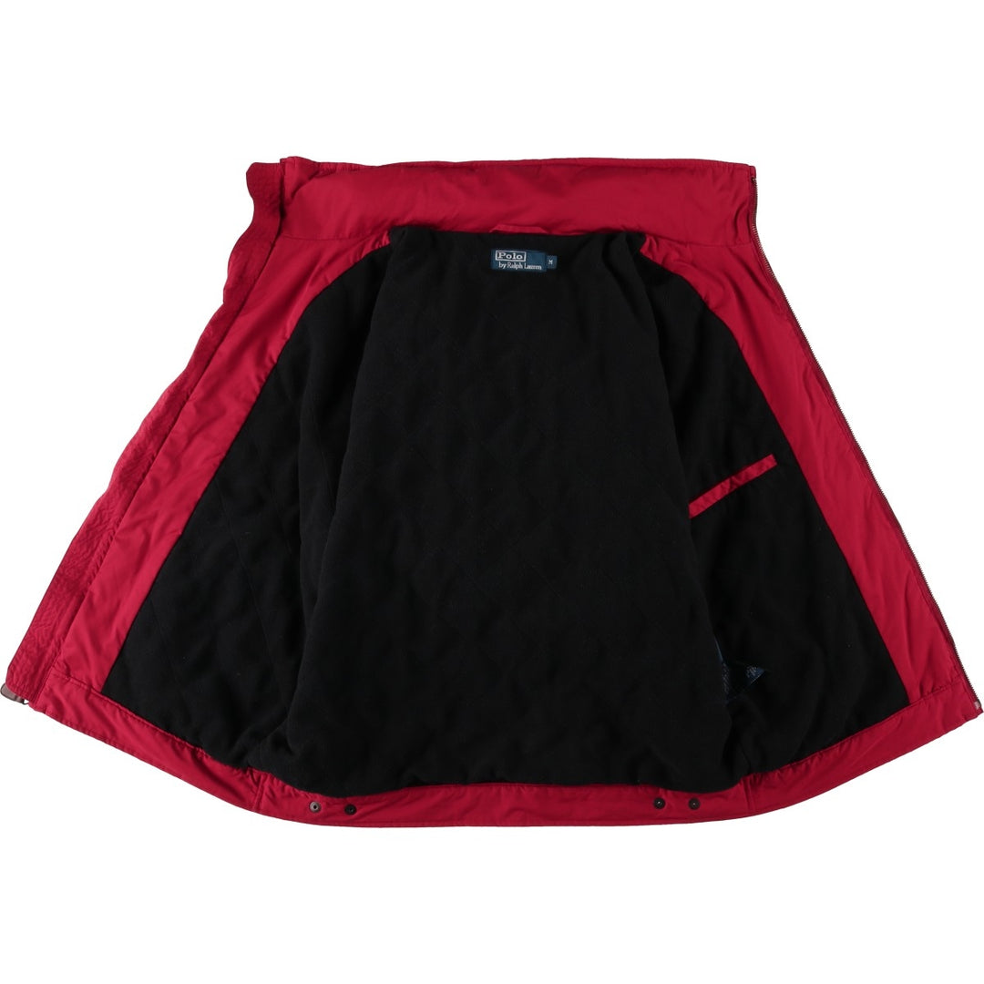 Ralph Lauren POLO by Ralph Lauren padded puffer jacket, men's size M polyester red type Vintage Second Hand