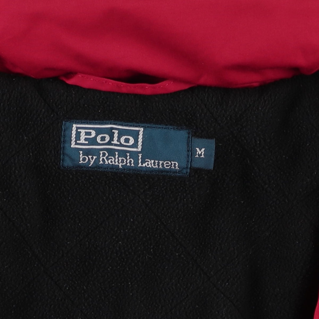 Ralph Lauren POLO by Ralph Lauren padded puffer jacket, men's size M polyester red type Vintage Second Hand