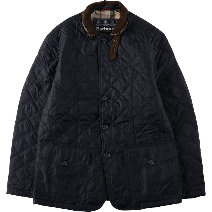 2000'S Barbour Quilted Puffer Jacket, Men's Size M (approx.) polyamide navy blue type Vintage Second Hand