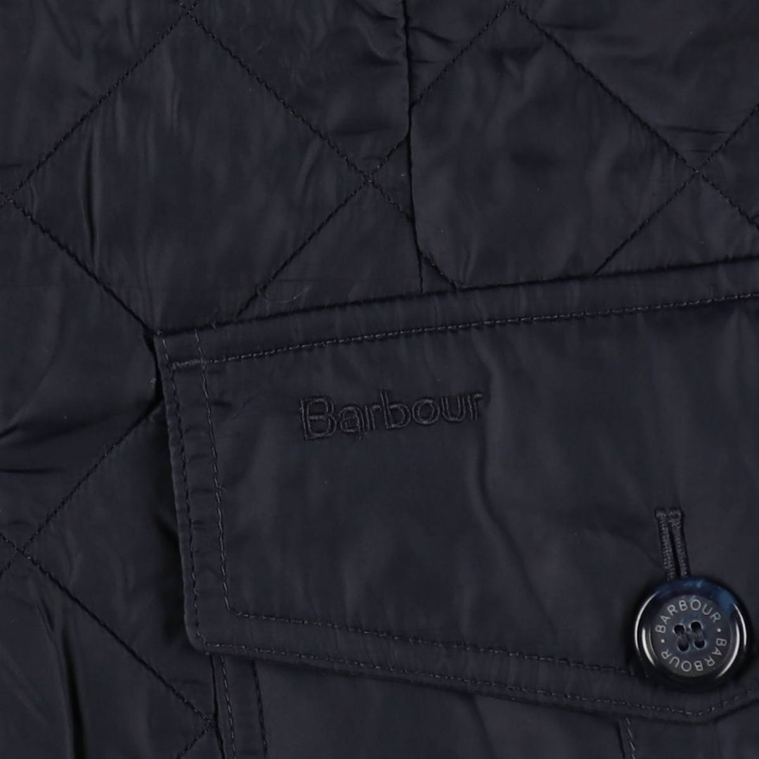 2000'S Barbour Quilted Puffer Jacket, Men's Size M (approx.) polyamide navy blue type Vintage Second Hand