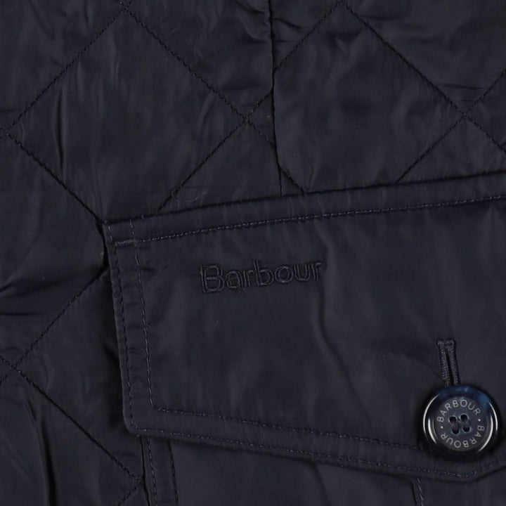 2000'S Barbour Quilted Puffer Jacket, Men's Size M (approx.) polyamide navy blue type Vintage Second Hand