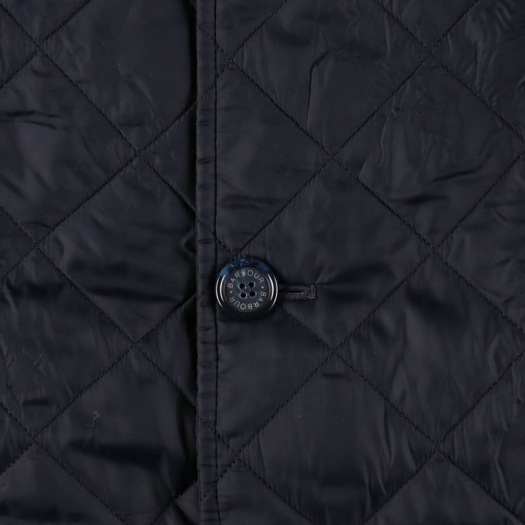 2000'S Barbour Quilted Puffer Jacket, Men's Size M (approx.) polyamide navy blue type Vintage Second Hand