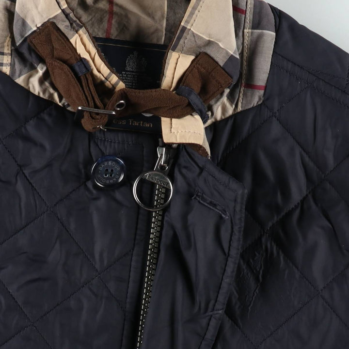 2000'S Barbour Quilted Puffer Jacket, Men's Size M (approx.) polyamide navy blue type Vintage Second Hand