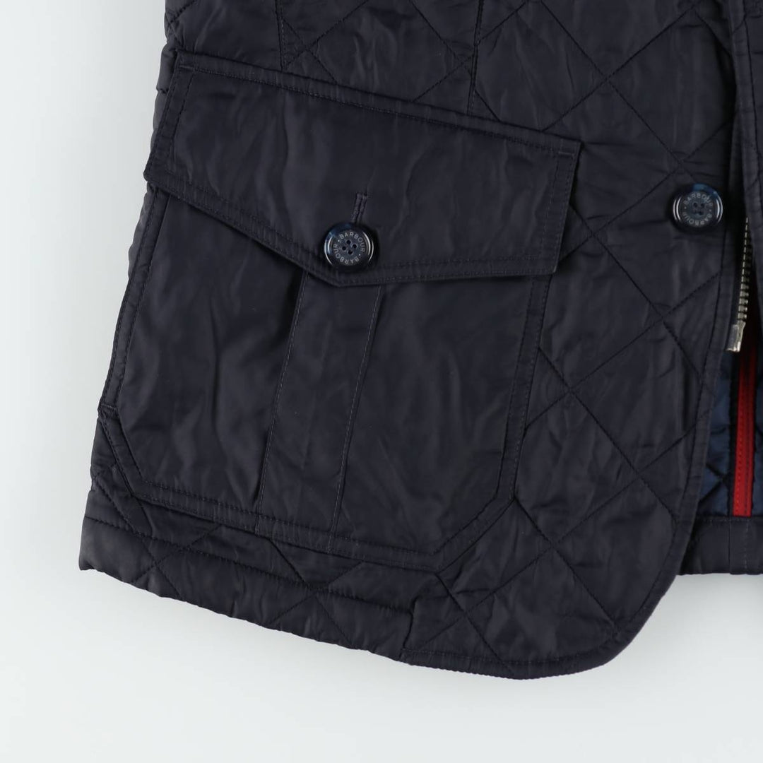 2000'S Barbour Quilted Puffer Jacket, Men's Size M (approx.) polyamide navy blue type Vintage Second Hand