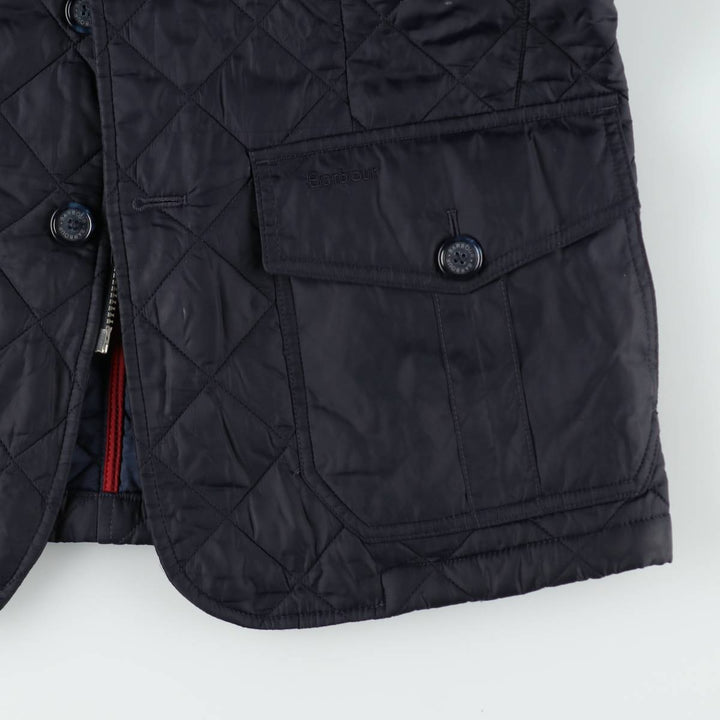 2000'S Barbour Quilted Puffer Jacket, Men's Size M (approx.) polyamide navy blue type Vintage Second Hand