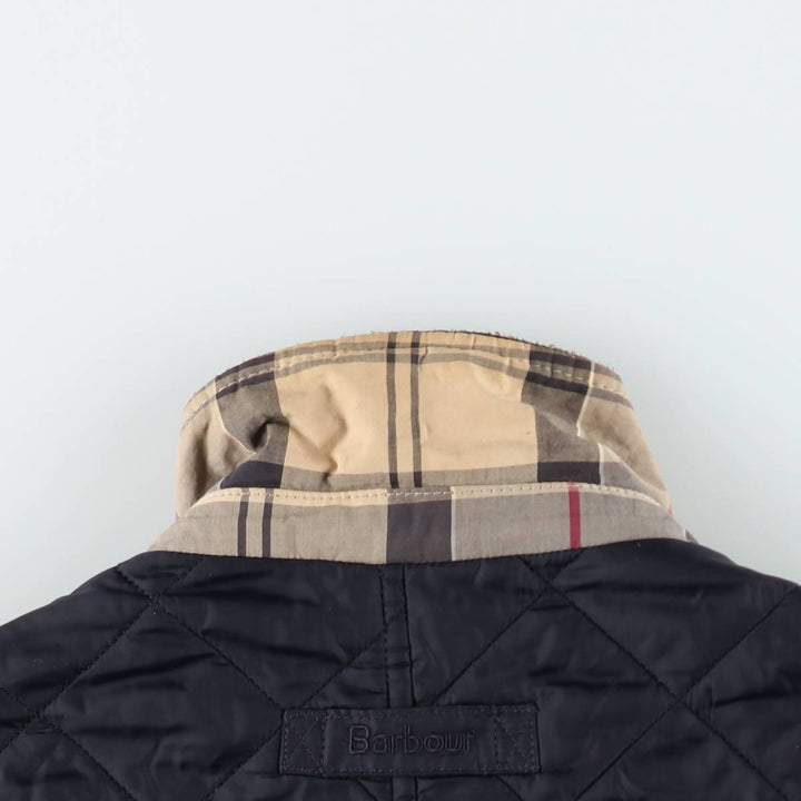 2000'S Barbour Quilted Puffer Jacket, Men's Size M (approx.) polyamide navy blue type Vintage Second Hand