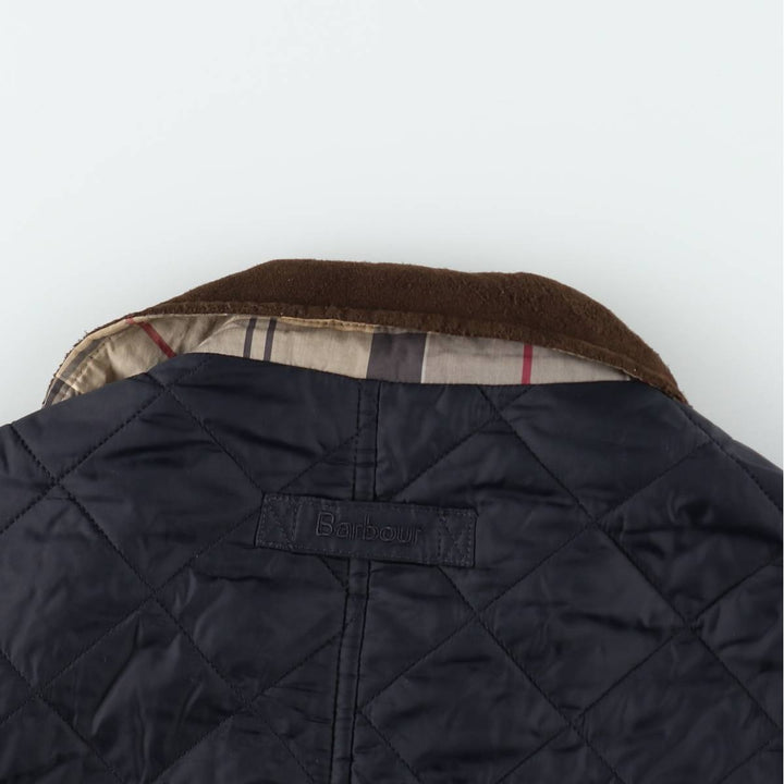 2000'S Barbour Quilted Puffer Jacket, Men's Size M (approx.) polyamide navy blue type Vintage Second Hand