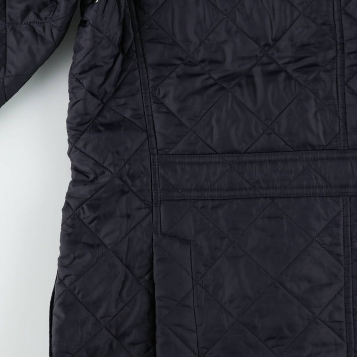 2000'S Barbour Quilted Puffer Jacket, Men's Size M (approx.) polyamide navy blue type Vintage Second Hand