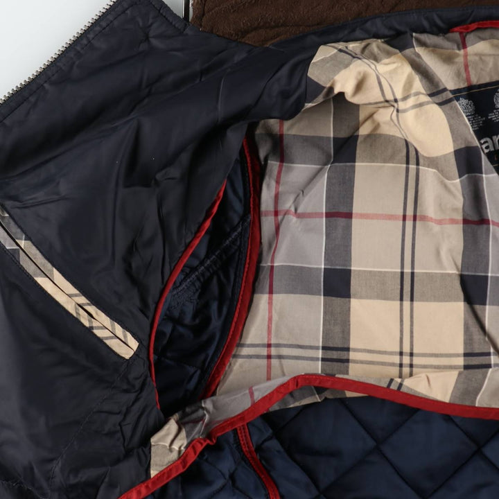 2000'S Barbour Quilted Puffer Jacket, Men's Size M (approx.) polyamide navy blue type Vintage Second Hand