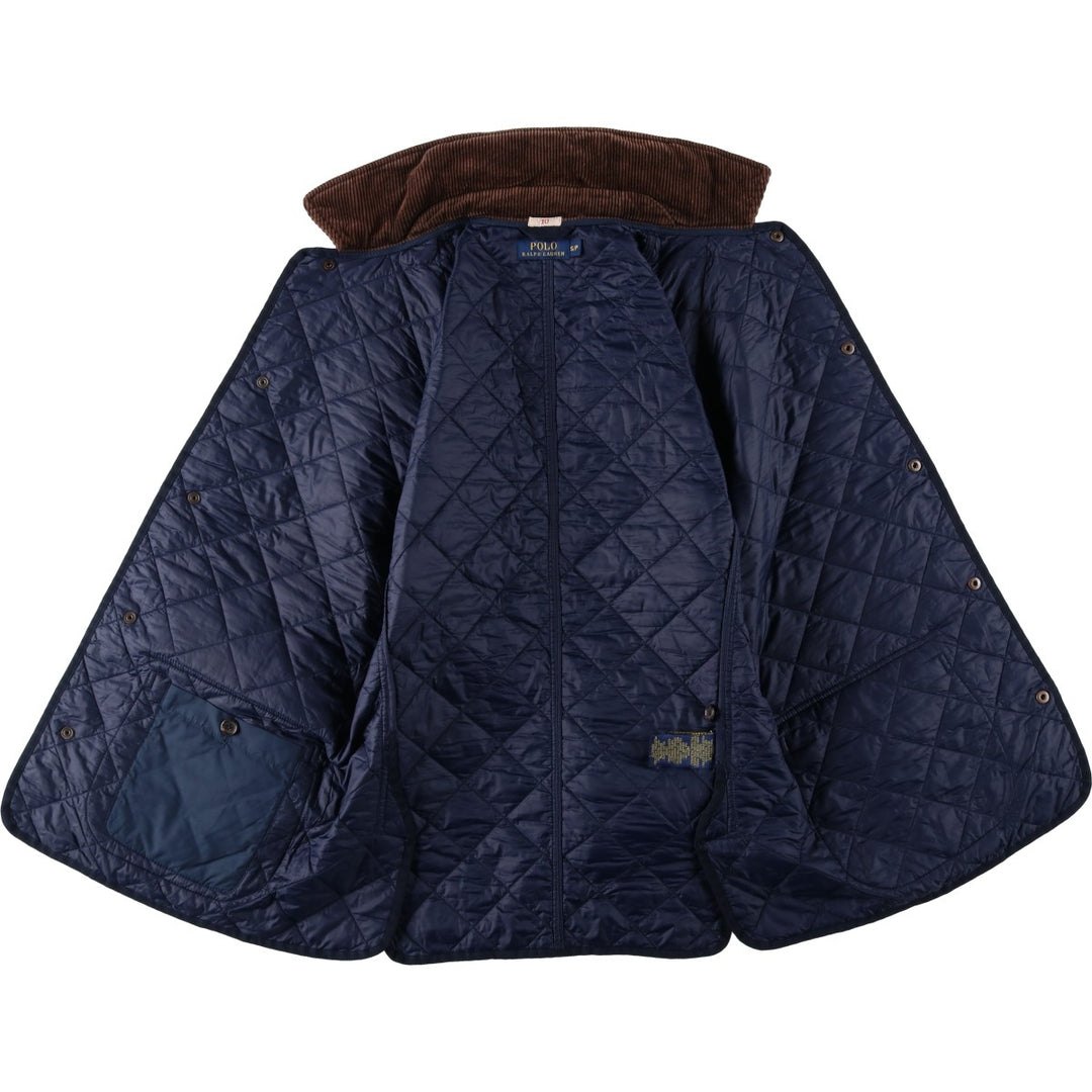 Ralph Lauren POLO RALPH LAUREN quilted puffer jacket, men's size S polyester navy blue type Vintage Second Hand