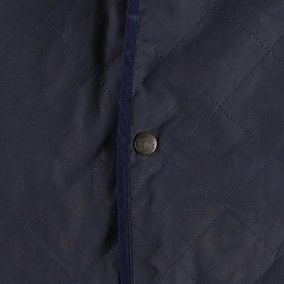 Burberry's padded puffer jacket, men's size XL. cotton navy blue type Vintage Second Hand