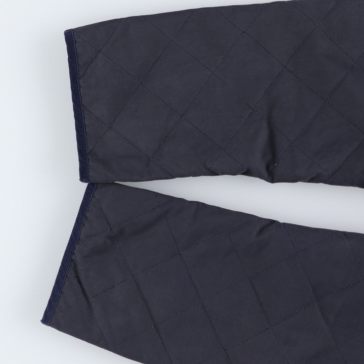 Burberry's padded puffer jacket, men's size XL. cotton navy blue type Vintage Second Hand