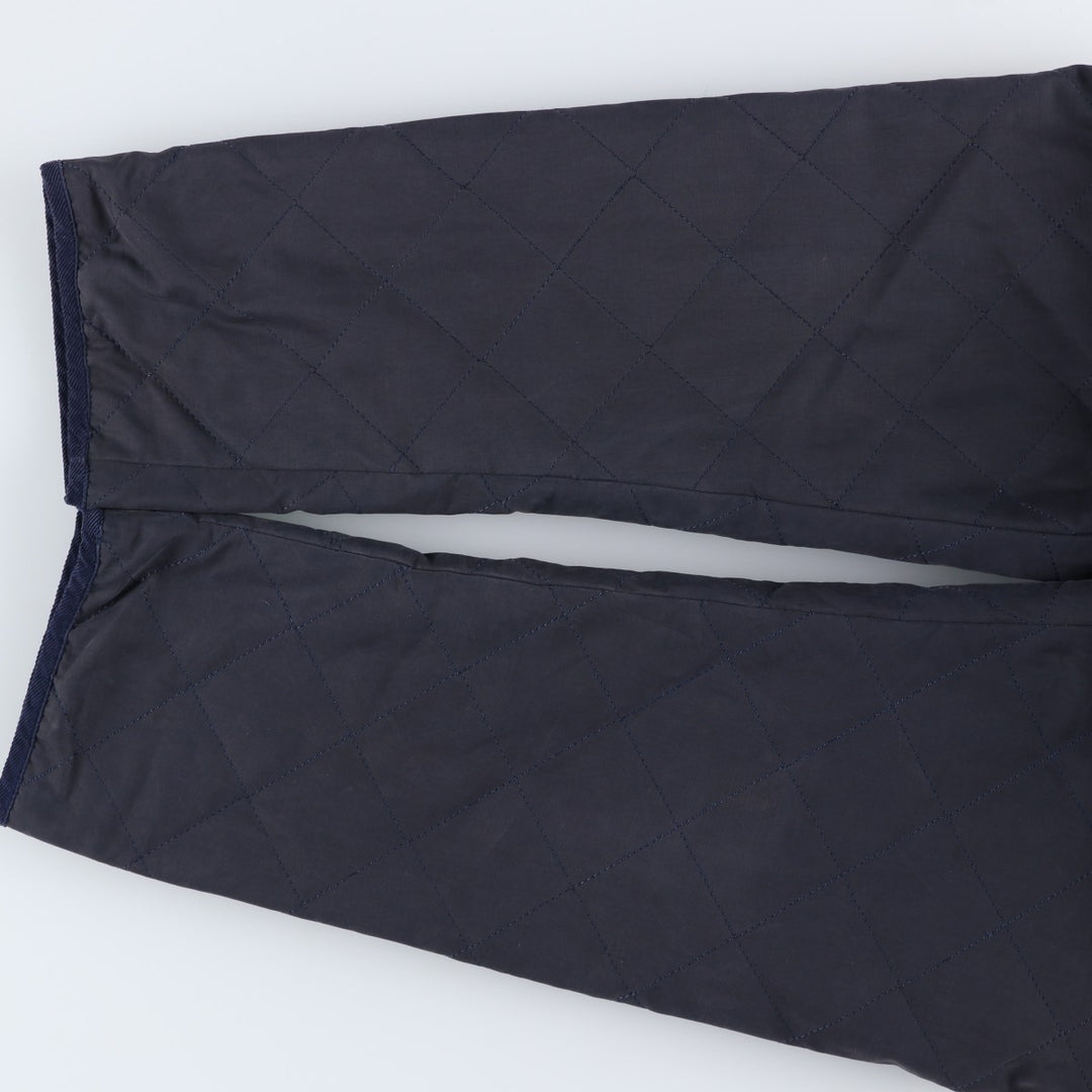 Burberry's padded puffer jacket, men's size XL. cotton navy blue type Vintage Second Hand