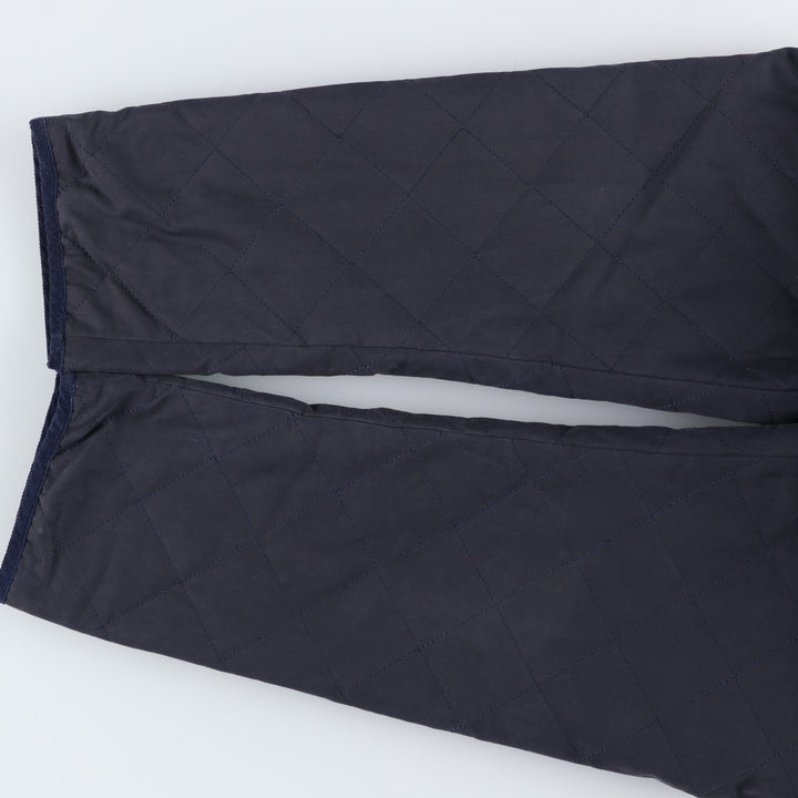 Burberry's padded puffer jacket, men's size XL. cotton navy blue type Vintage Second Hand