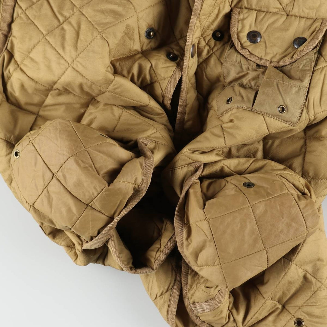 Ralph Lauren POLO by Ralph Lauren Quilted Puffer Jacket, Men's Size XL Nylon Khaki type beige Vintage Second Hand