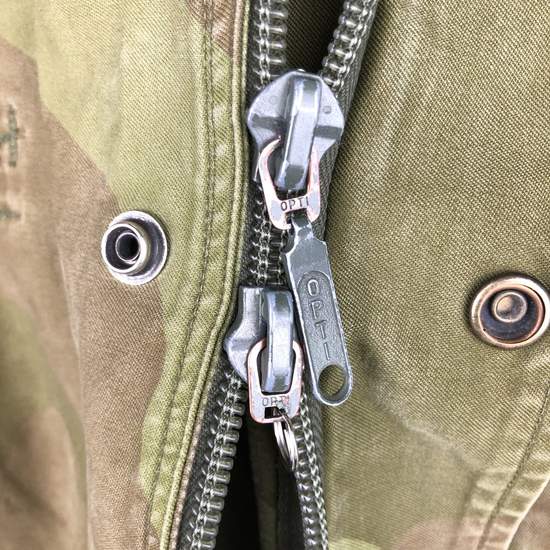 M-75 Norwegian Army Camouflage Pattern Military Field Jacket 11 8595 unclear Khaki type Vintage Second Hand