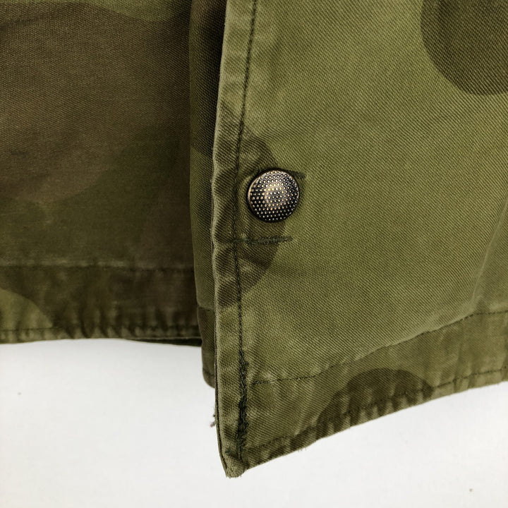 M-75 Norwegian Army Camouflage Pattern Military Field Jacket 11 8595 unclear Khaki type Vintage Second Hand