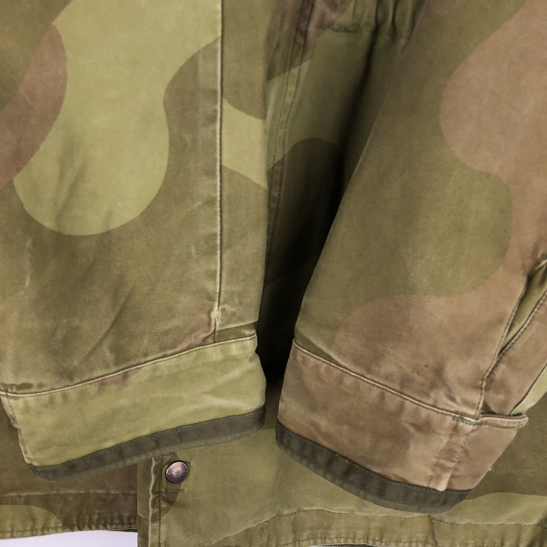 M-75 Norwegian Army Camouflage Pattern Military Field Jacket 11 8595 unclear Khaki type Vintage Second Hand