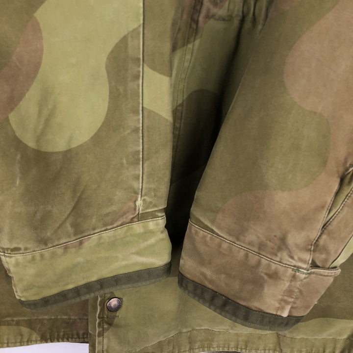 M-75 Norwegian Army Camouflage Pattern Military Field Jacket 11 8595 unclear Khaki type Vintage Second Hand