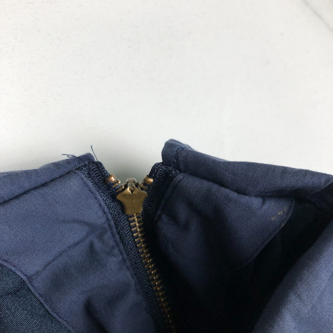 1980'S US Navy Military Utility Jacket, Made in USA, Size 50L (equivalent to Men's XL), Vintage polyester navy blue type Vintage Second Hand