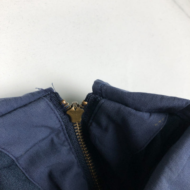 1980'S US Navy Military Utility Jacket, Made in USA, Size 50L (equivalent to Men's XL), Vintage polyester navy blue type Vintage Second Hand