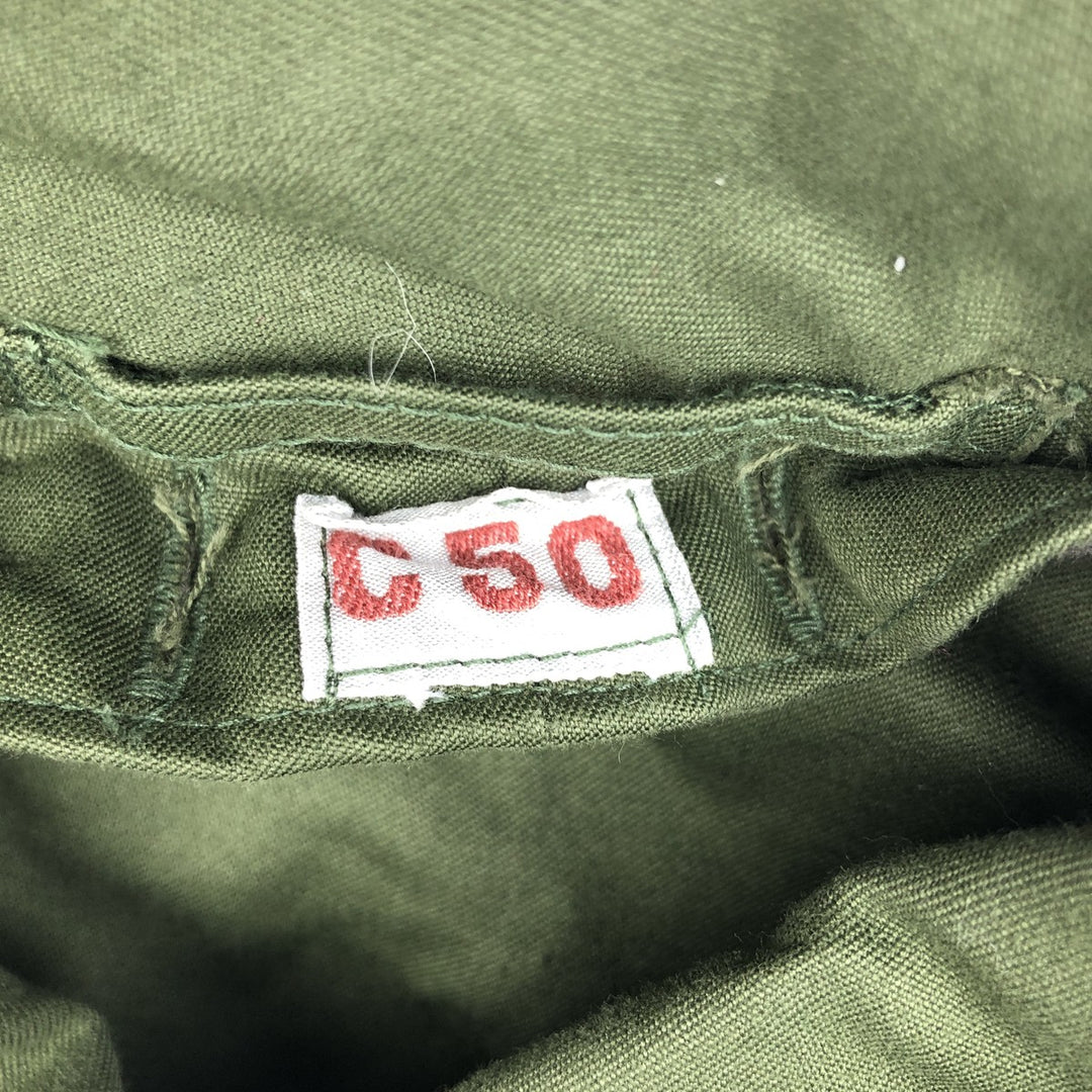 M-59 Swedish Army Military Field Coat, Size C50, Men's XL (approx.), Vintage unclear Khaki type Vintage Second Hand