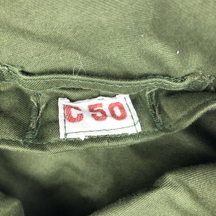 M-59 Swedish Army Military Field Coat, Size C50, Men's XL (approx.), Vintage unclear Khaki type Vintage Second Hand