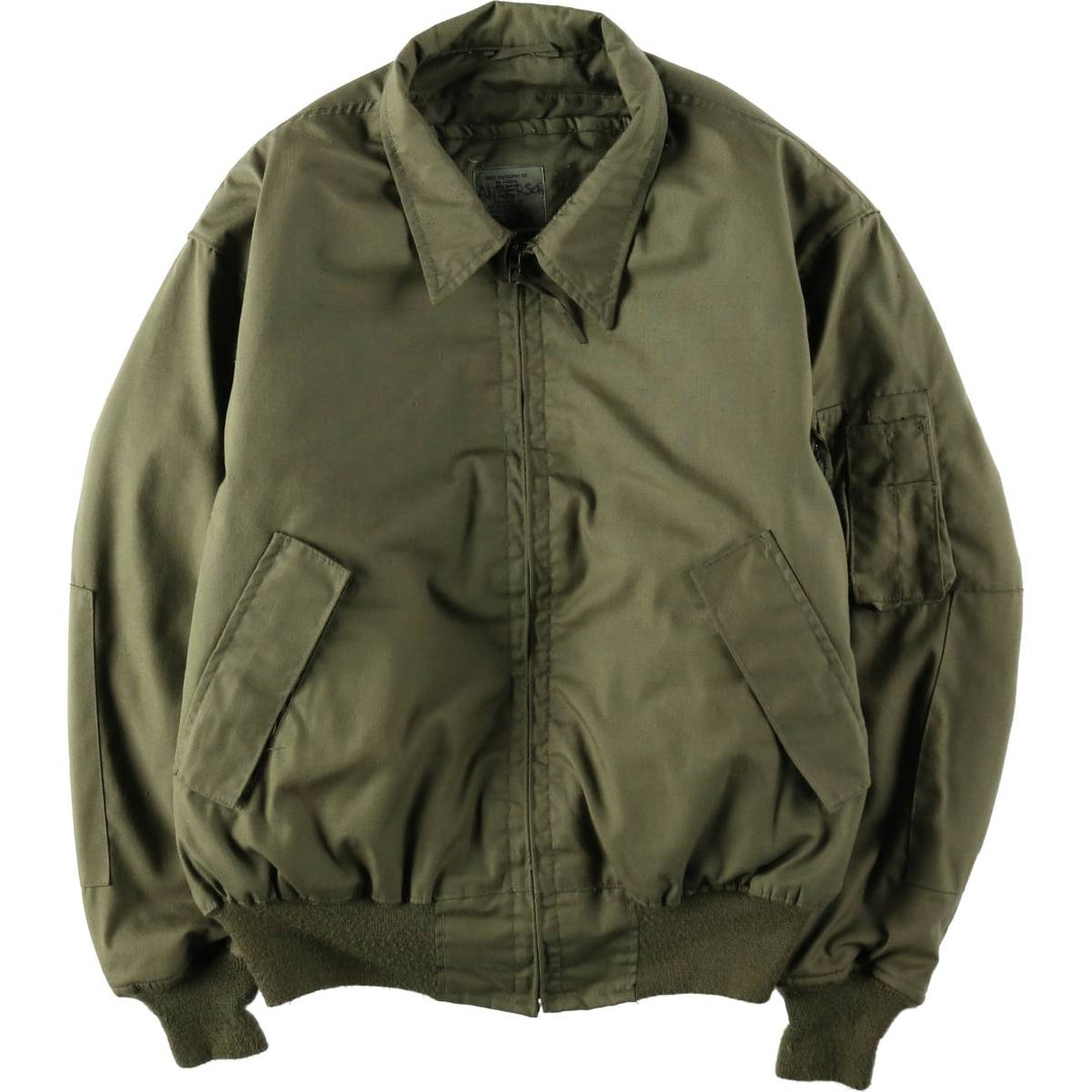 Genuine US military issue CVC Nomex tanker jacket, military flight jacket, made in the USA, X-LARGE REGULAR (equivalent to men's XL). Aramid Khaki type Vintage Second Hand