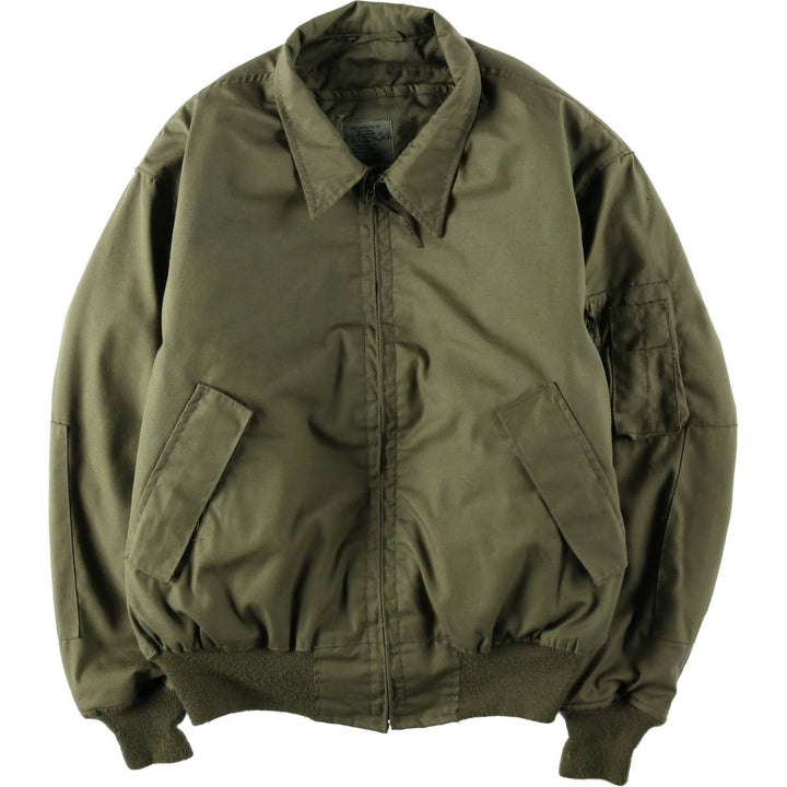 Genuine US military issue CVC Nomex tanker jacket, military flight jacket, made in the USA, X-LARGE REGULAR (equivalent to men's XL). Aramid Khaki type Vintage Second Hand