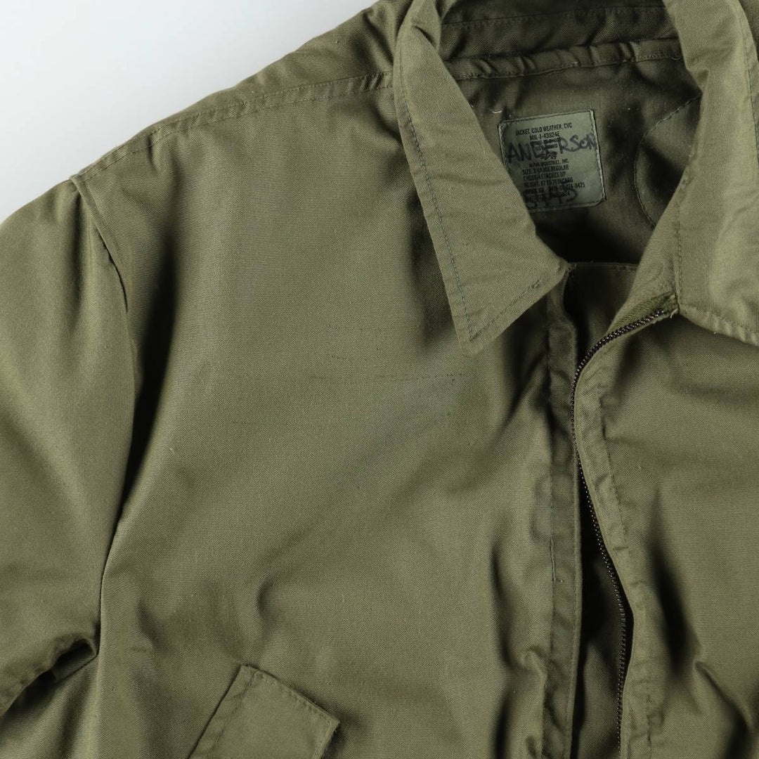Genuine US military issue CVC Nomex tanker jacket, military flight jacket, made in the USA, X-LARGE REGULAR (equivalent to men's XL). Aramid Khaki type Vintage Second Hand