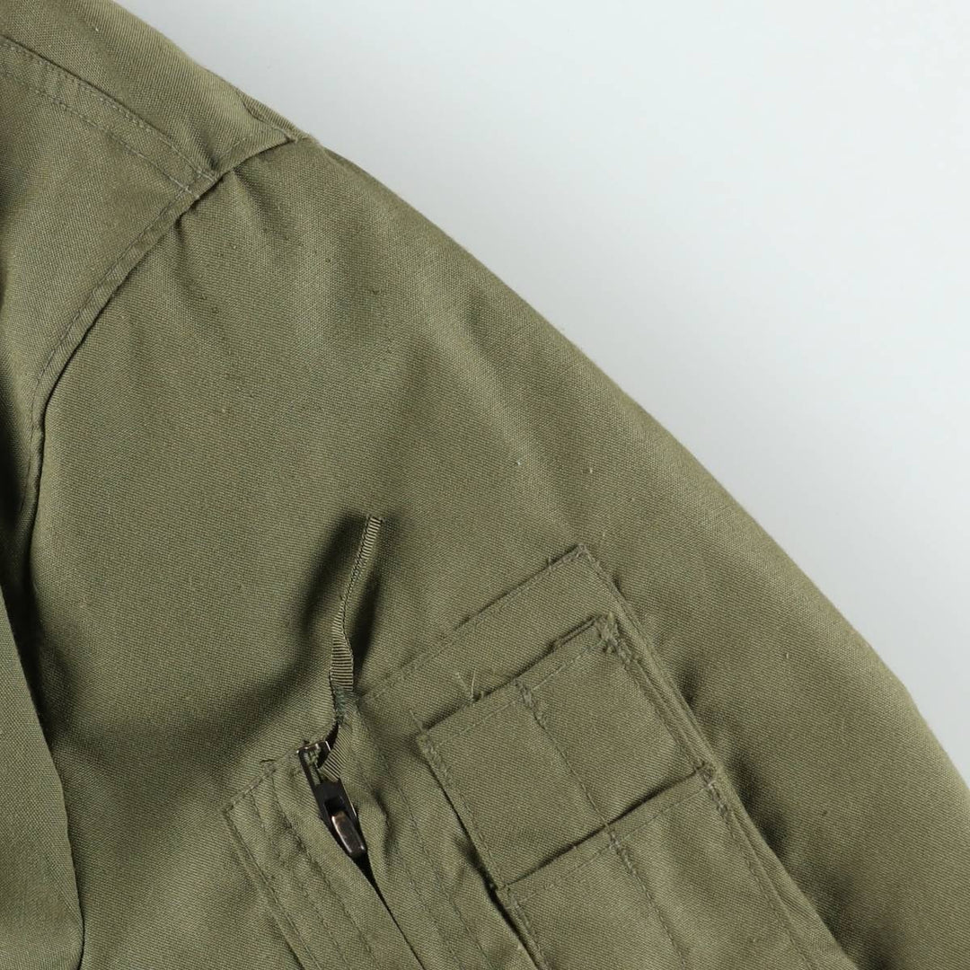Genuine US military issue CVC Nomex tanker jacket, military flight jacket, made in the USA, X-LARGE REGULAR (equivalent to men's XL). Aramid Khaki type Vintage Second Hand