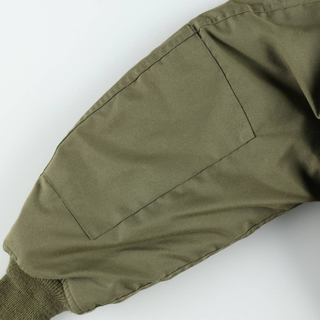 Genuine US military issue CVC Nomex tanker jacket, military flight jacket, made in the USA, X-LARGE REGULAR (equivalent to men's XL). Aramid Khaki type Vintage Second Hand