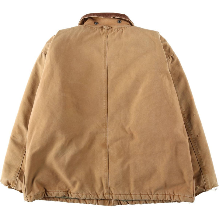 Dickies Traditional Coat-Type Padded Duck Work Jacket, Men's Size XL (approx.) unclear ocher yellow type Vintage Second Hand
