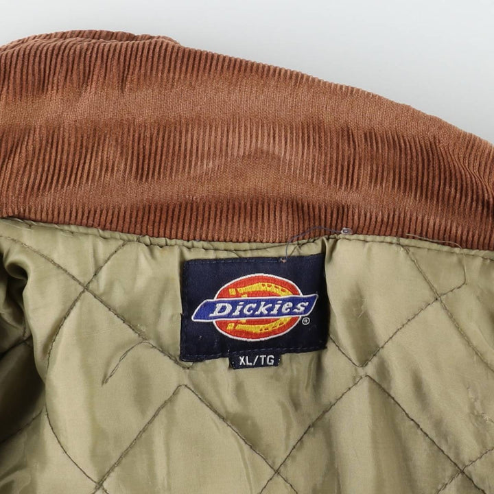 Dickies Traditional Coat-Type Padded Duck Work Jacket, Men's Size XL (approx.) unclear ocher yellow type Vintage Second Hand