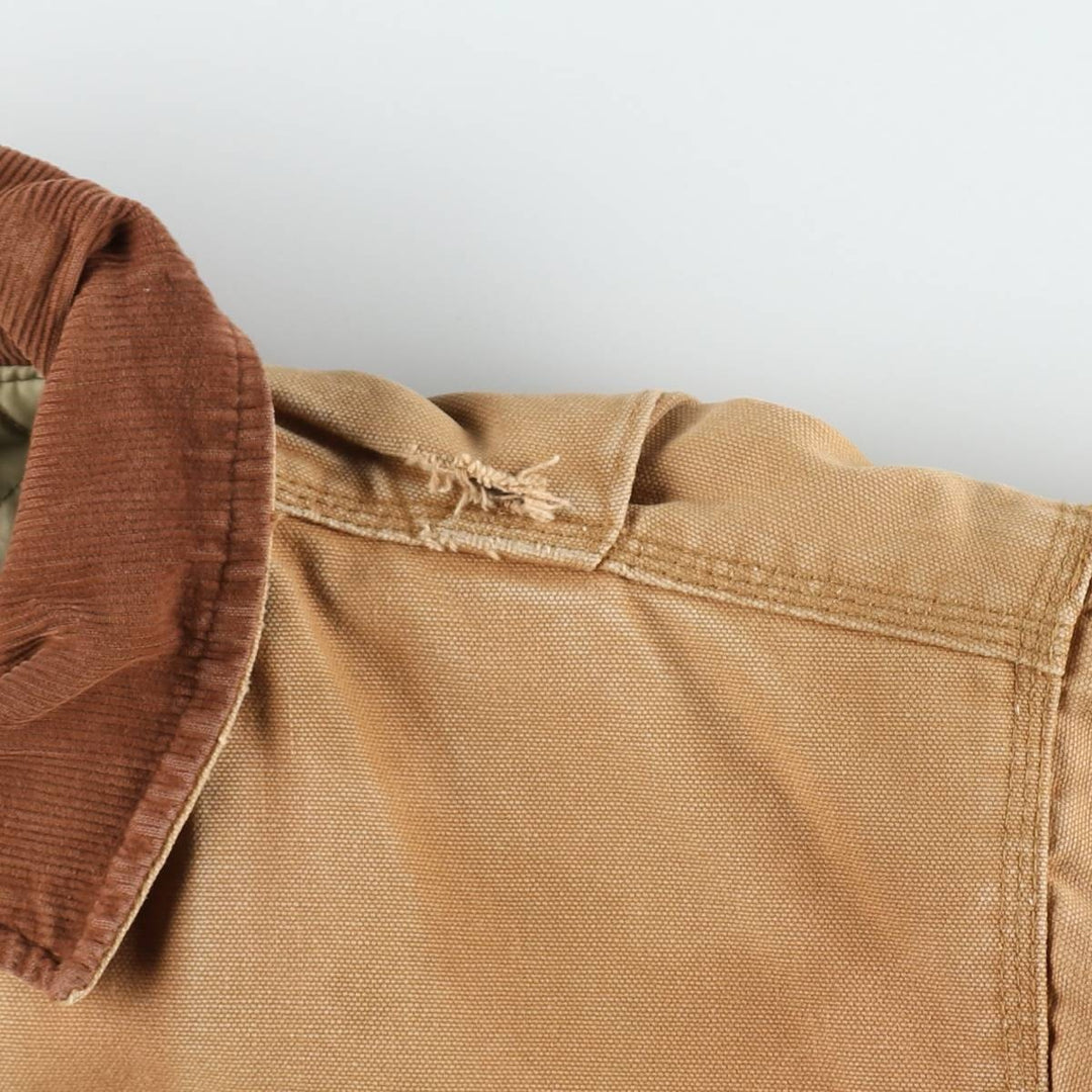 Dickies Traditional Coat-Type Padded Duck Work Jacket, Men's Size XL (approx.) unclear ocher yellow type Vintage Second Hand