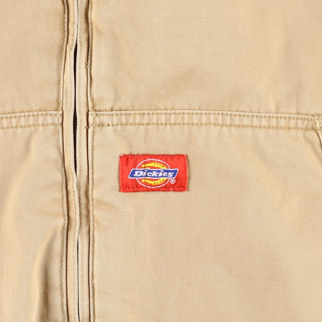 Dickies Active Jacket Type Duck Full-Zip Hoodie, Men's Size L cotton Beige type Vintage Second Hand